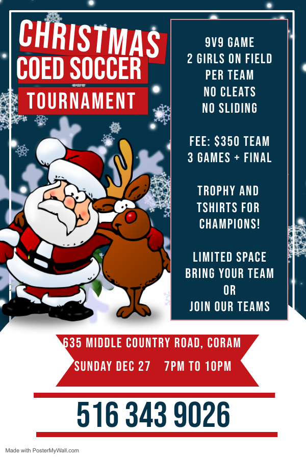 CHRISTMAS AND NEW YEARS SOCCER TOURNAMENTS 2020 THE SOCCER TEAM