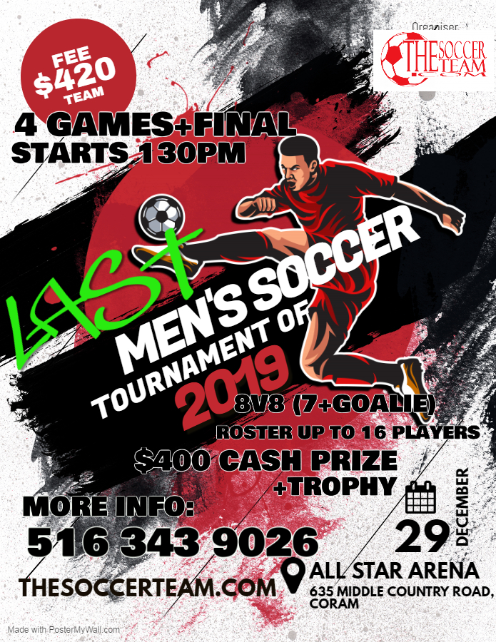 Copy of Soccer Futsal Tournament Flyer Poster - Made with PosterMyWall