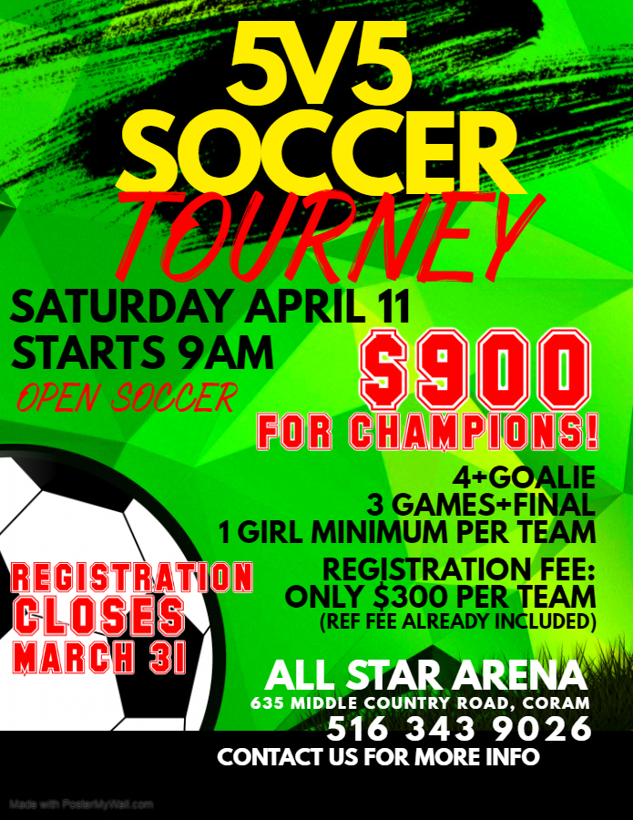 Copy of Soccer Match Flyer - Made with PosterMyWall