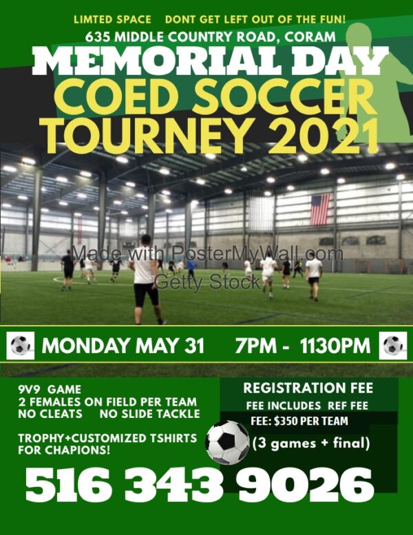 MEMORIAL DAY COED SOCCER TOURNAMENT 2021