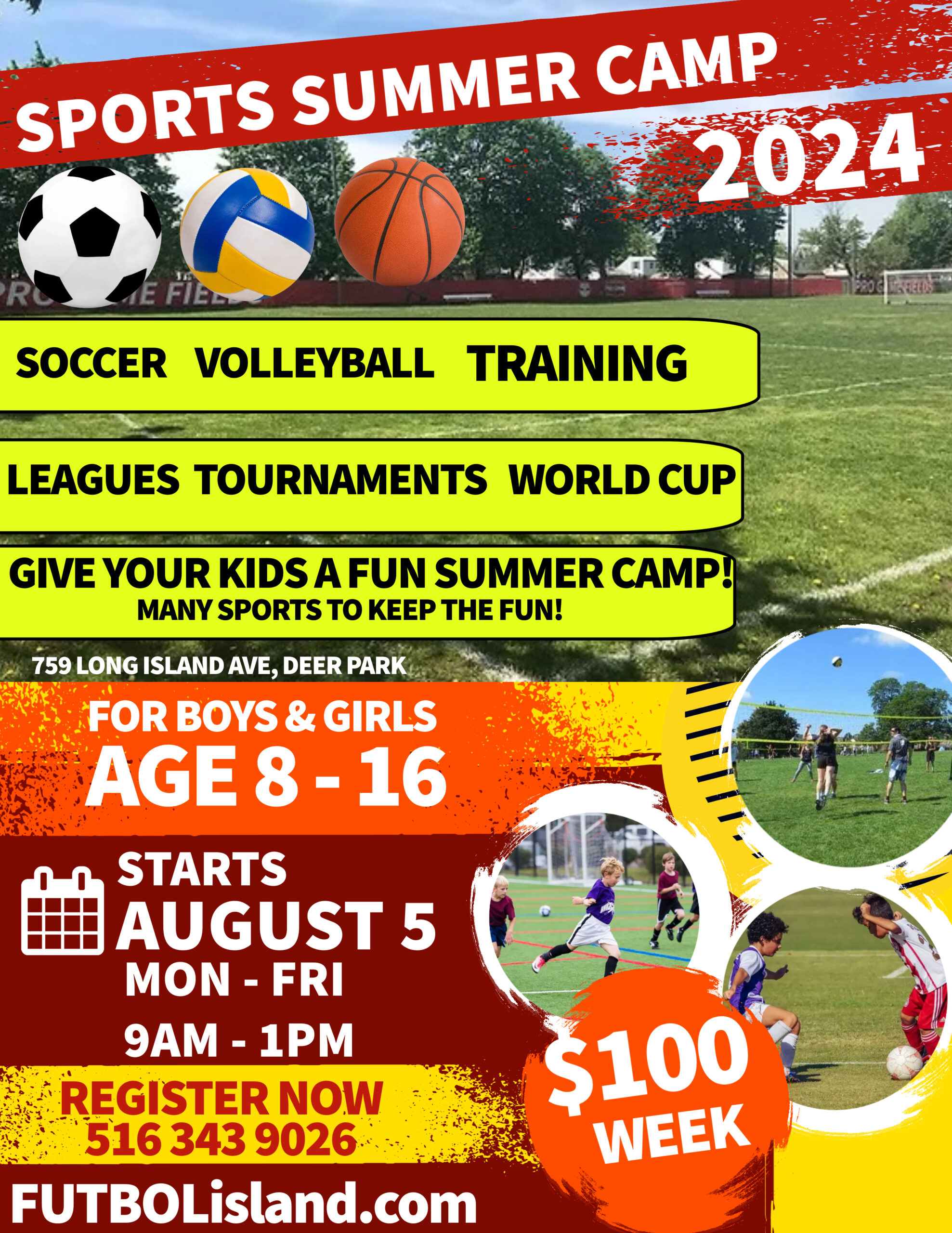 Youth Soccer Camp Flyer Template