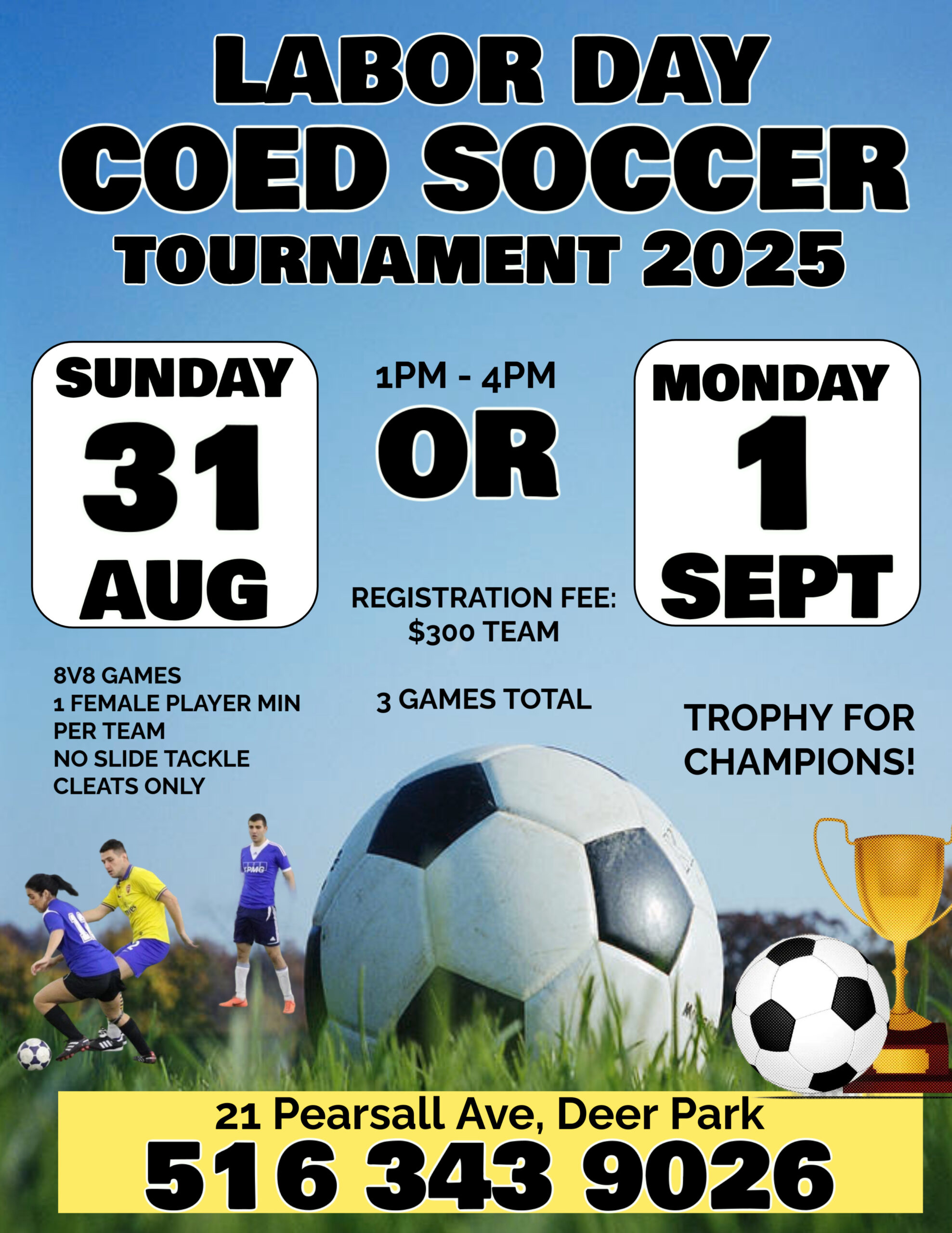 FRIENDLY SOCCER TOURNAMENT MATCH BANNER